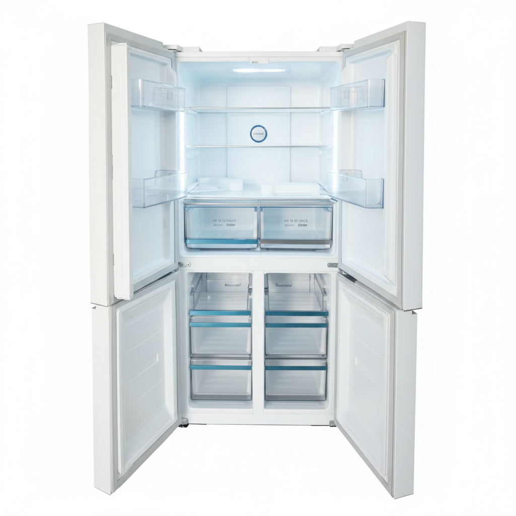 Mirage  Four Door Refrigerator Inverter White Pure Glass No Frost 630L | MR-FRW731INV