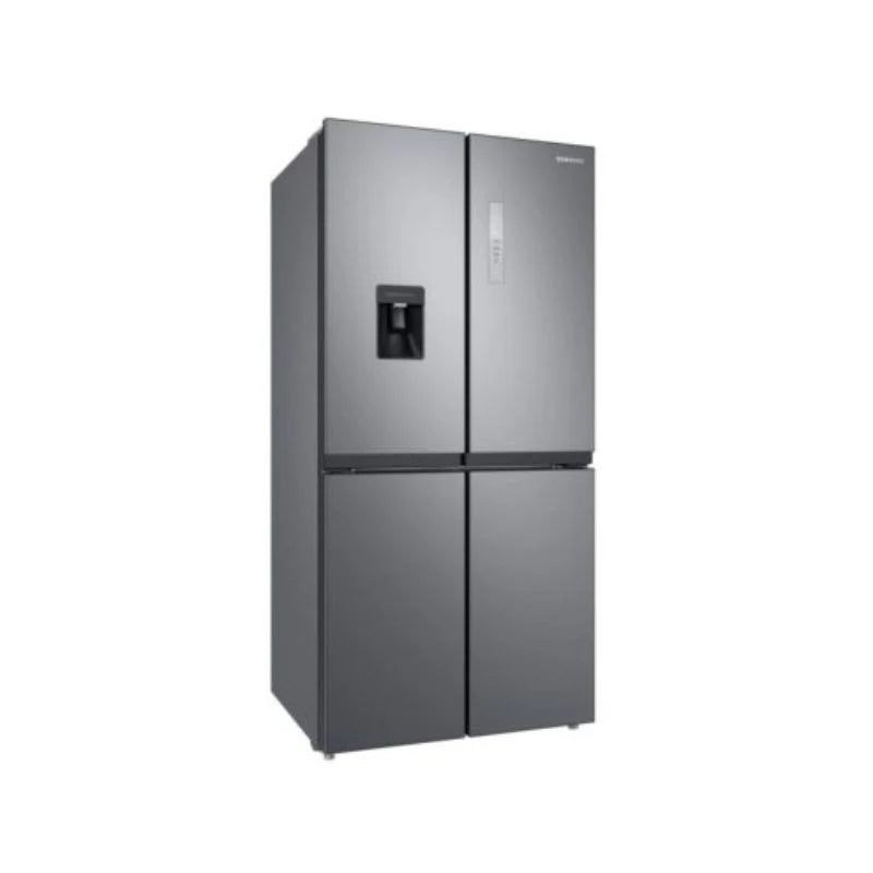 Samsung 4-Door Refrigerator 466L – Twin Cooling Plus, Water Dispenser, Silver, RF48A4010M9/LV