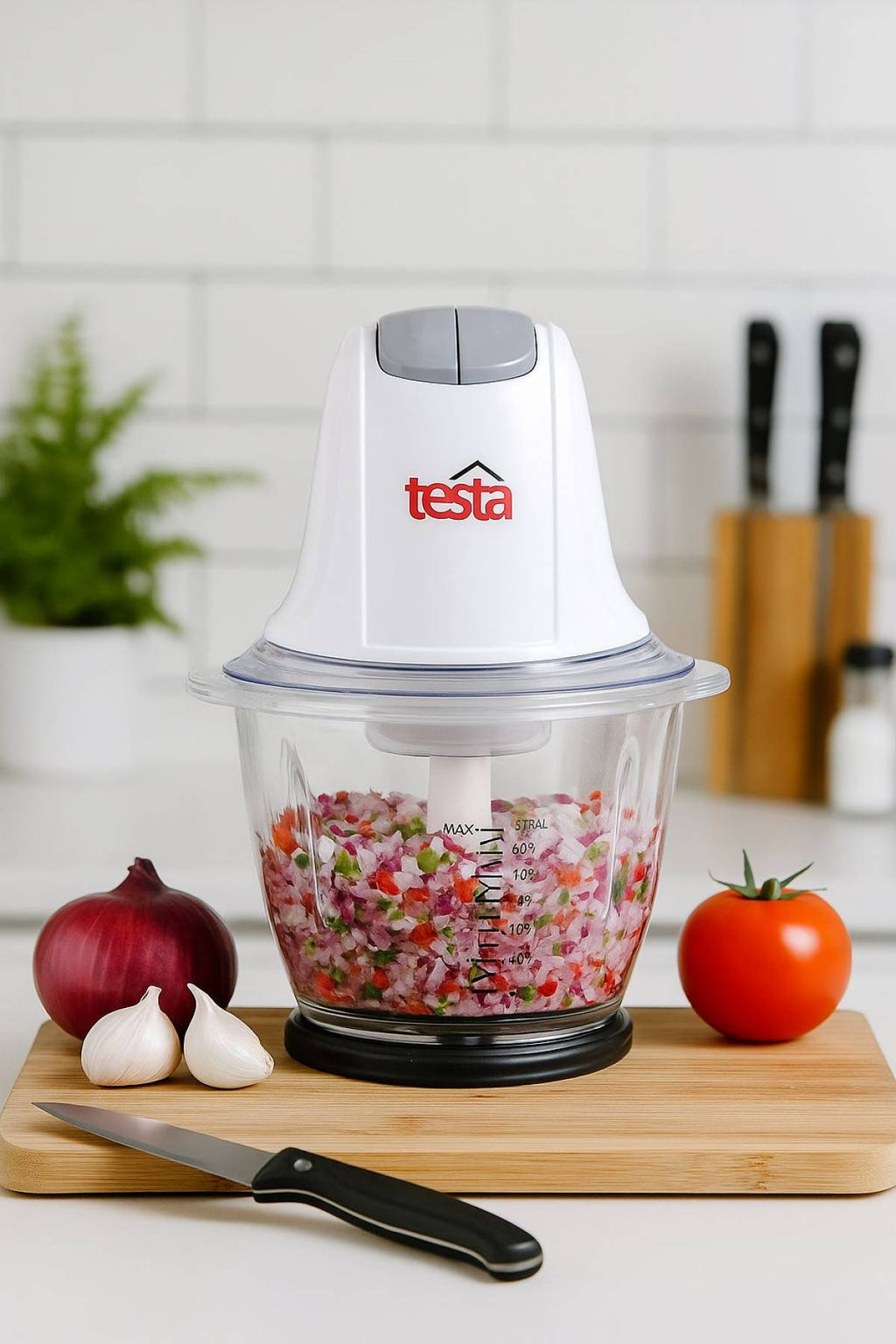 Testa Chopper, 300 Watt, 600 ML, Glass, 2312065011