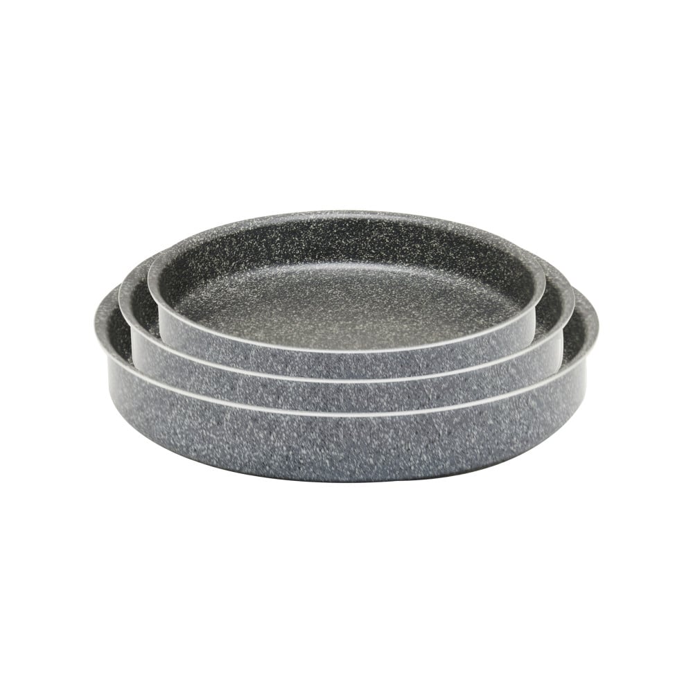 Mirage Grey Granite Coated Baking Pan Set 3 Pcs | M-BP3040