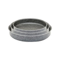 Mirage Grey Granite Coated Baking Pan Set 3 Pcs | M-BP3040