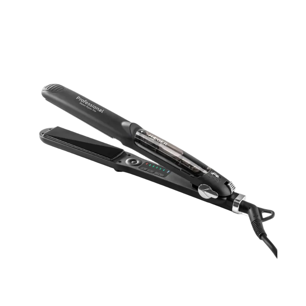 HAEGER Steam Styler Pro – Titanium Plates, Steam System, 230ºC, Dual Voltage, HS-45B.007A