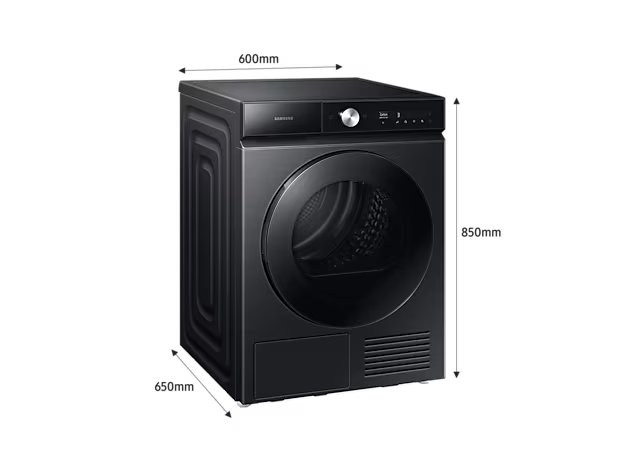 Samsung Dryer Bespoke AI Heat Pump 9 Kg Black | DV90BB7440GBFH