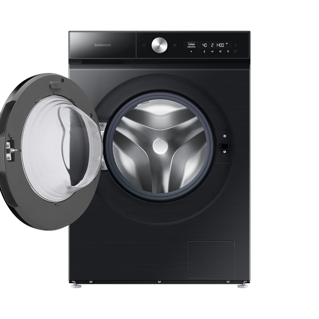 Samsung Washing Machine Bespoke Front-Load 12kg – AI Wash, QuickDrive, Auto Dispense, Steam, SmartThings, Black | WW12BB944DGBSP