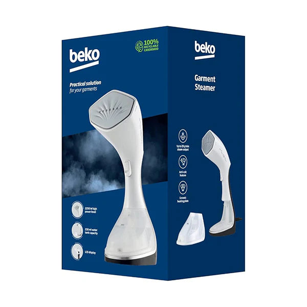 Garment Steamer 2200W - Hygienic, 99.9% Bacteria Removal, LCD Display