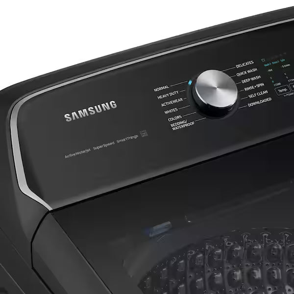 Samsung Top Load Washing Machine 24 Kg, Black Caviar  | WA24A8376GV