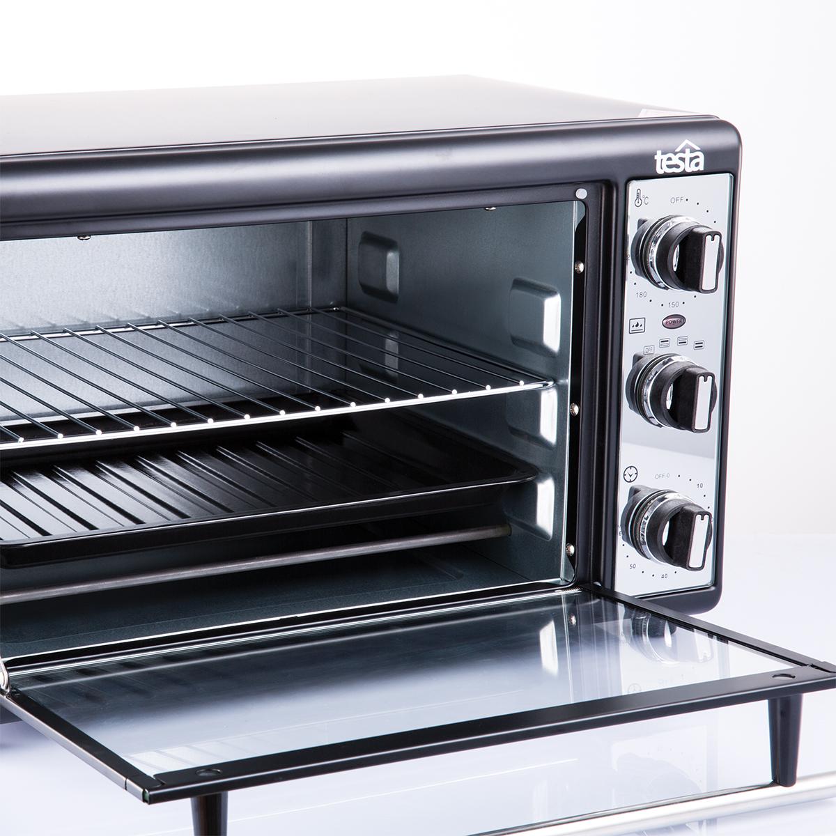 Testa Electric Oven 1500, 22 Liters, 2313015014, Black