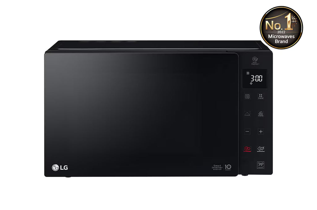 ميكروويف إل جي نيو شيف™ سمارت إنفرتر 25 لتر – أسود، MS2535GIS