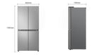ثلاجة ال جي 4 أبواب - 594 لتر | LinearCooling™ | 4 أبواب، GCB-244DFPL، فضي