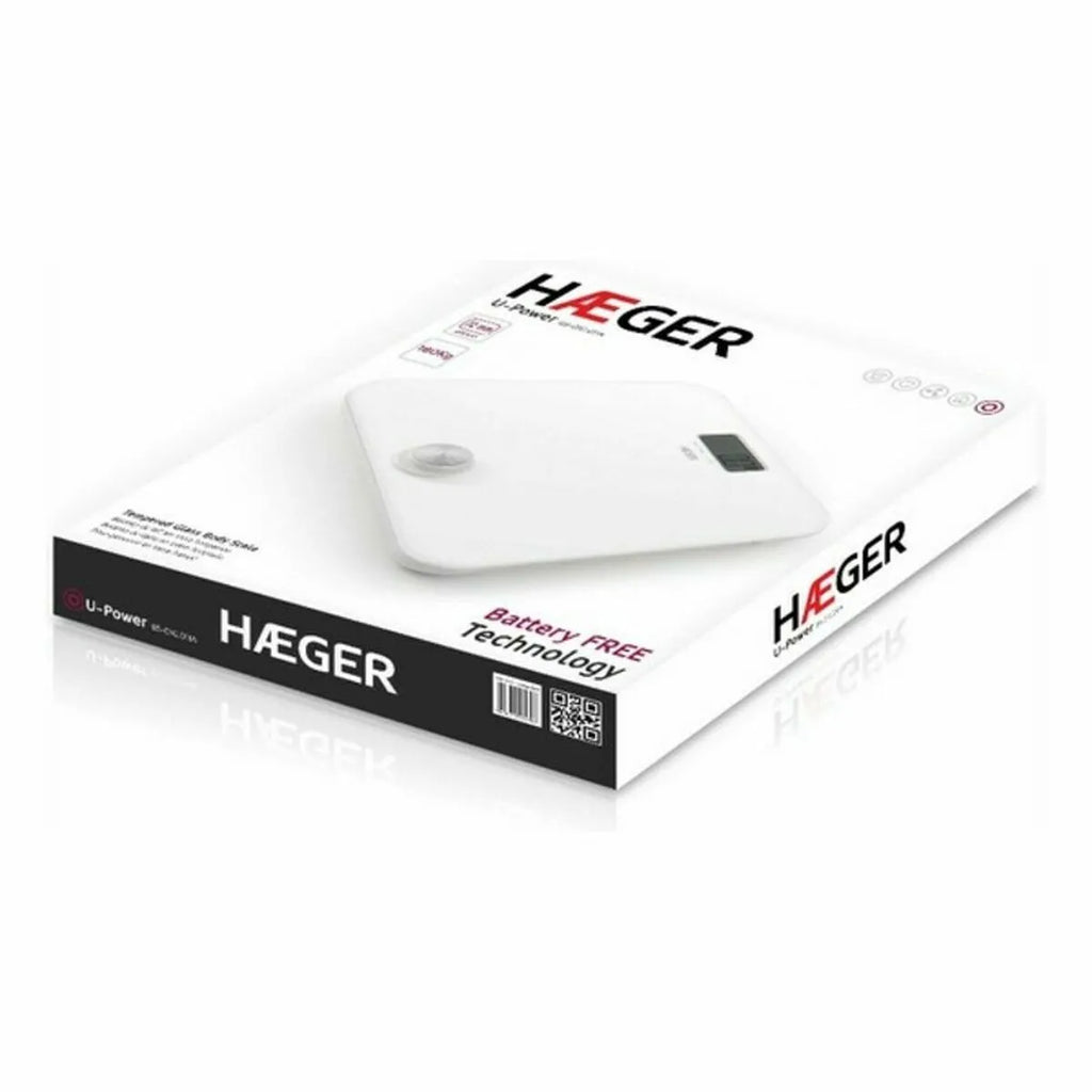 HAEGER Digital Bathroom Scale – 180kg, LCD, Auto Power Off | BS-DIG.011A