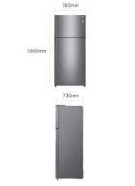 LG Refrigerator , Top Freezer, 509 Liters GN-C752HQCL, Graphite