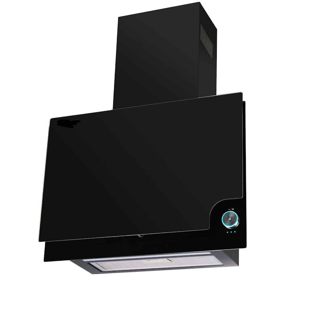 شفاط ديكور كوين شيف 60 سم زجاج أسود WH0360