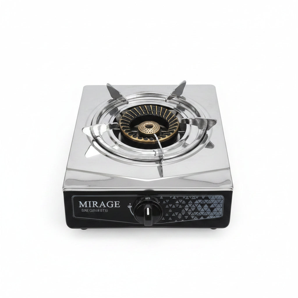 Mirage Single Burner Stainless Steel Table Top Gas Cooker | MR-GS1021D