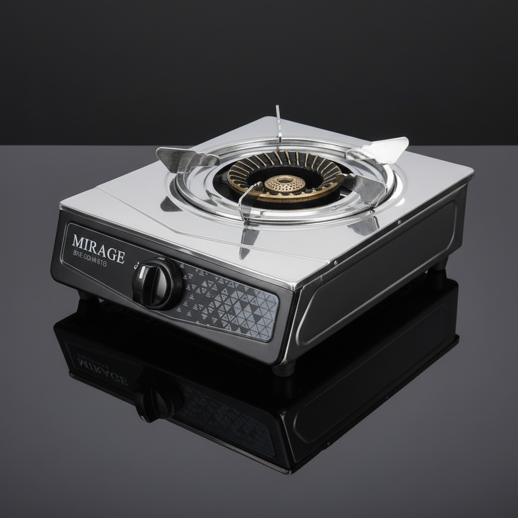 Mirage Single Burner Stainless Steel Table Top Gas Cooker | MR-GS1021D