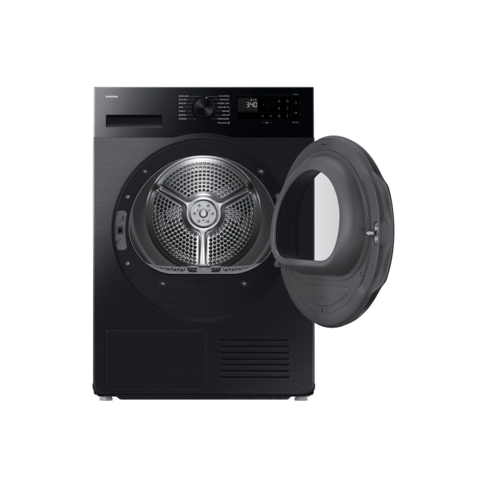 Samsung Heat Pump Condenser Dryer 9 KG Black – WiFi, Diamond Drum, Optimal Dry, DIT Motor | DV90DG52A0ABEU
