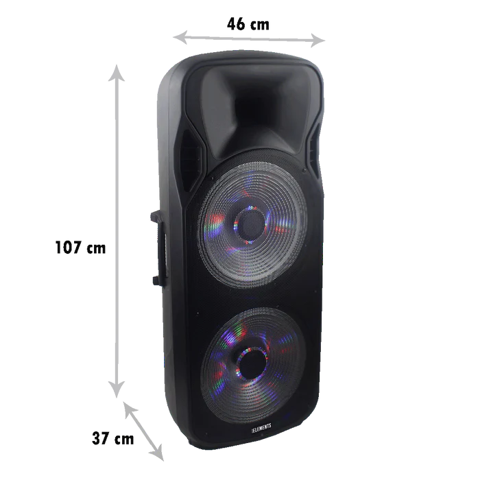 مكبر صوت كاريوكي KB ELEMENTS مع عربة بعجلتين (EK1515P)