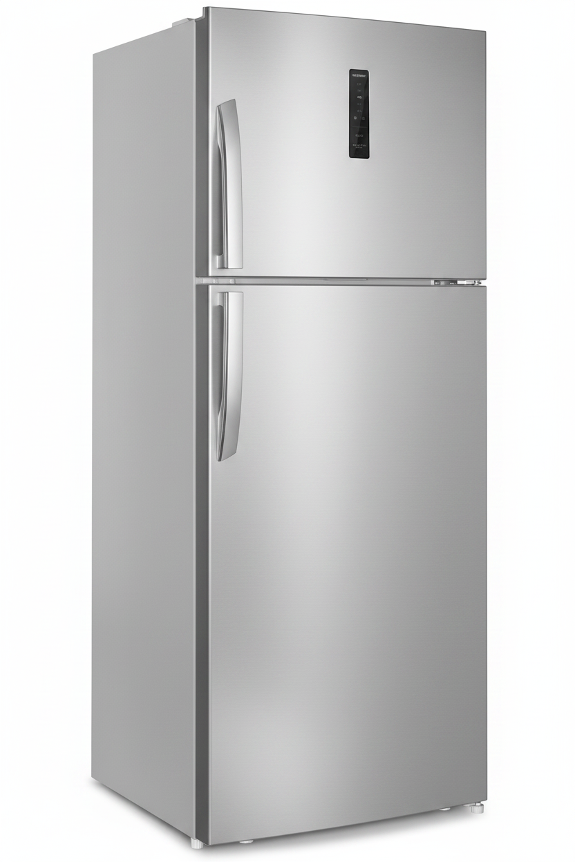 Queen Chef Top Freezer No Frost Refrigerator 486L – Silver, A++, Inverter, FC2-54S