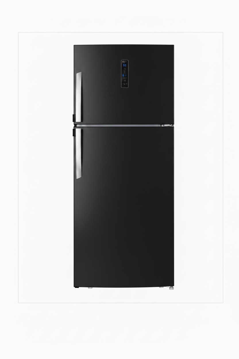 Queen Chef Top Freezer No Frost Refrigerator 486L – Black, A++, Inverter, FC2-54B