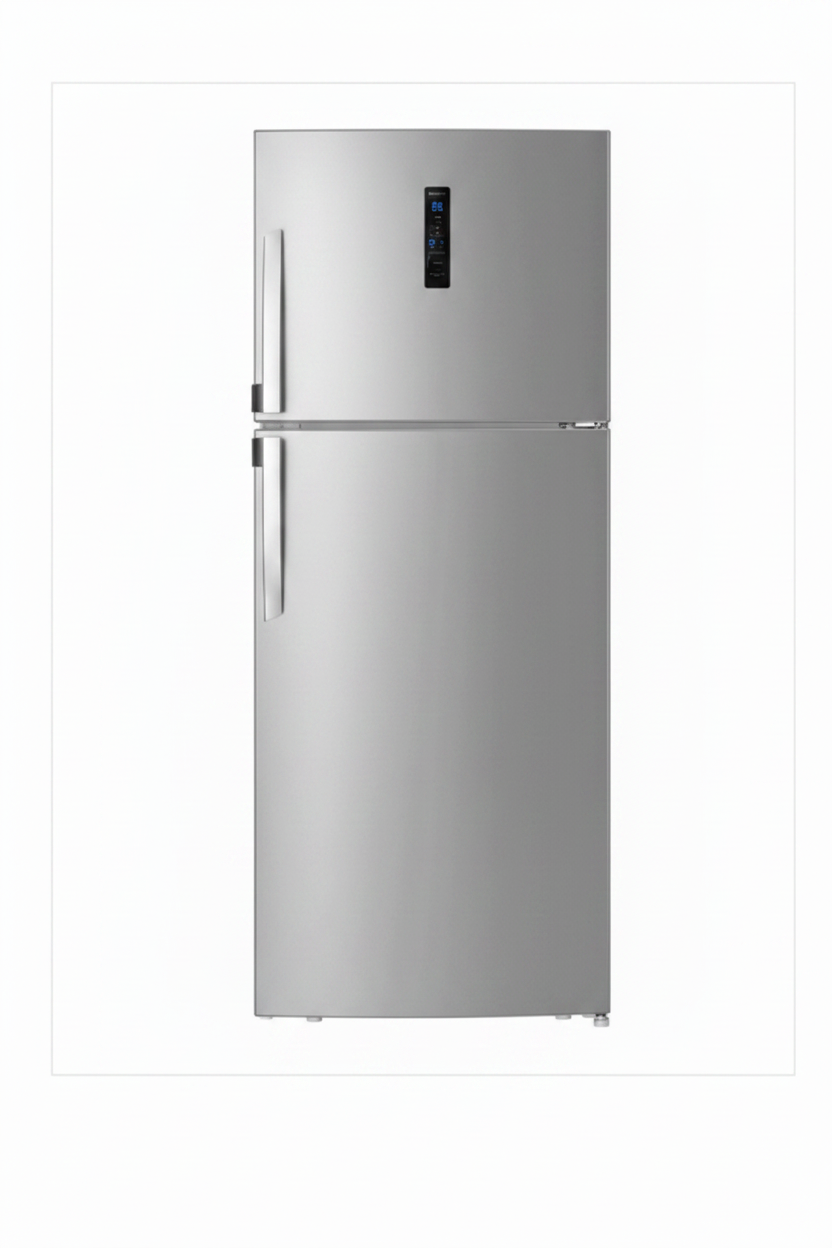 Queen Chef Top Freezer No Frost Refrigerator 486L – Silver, A++, Inverter, FC2-54S