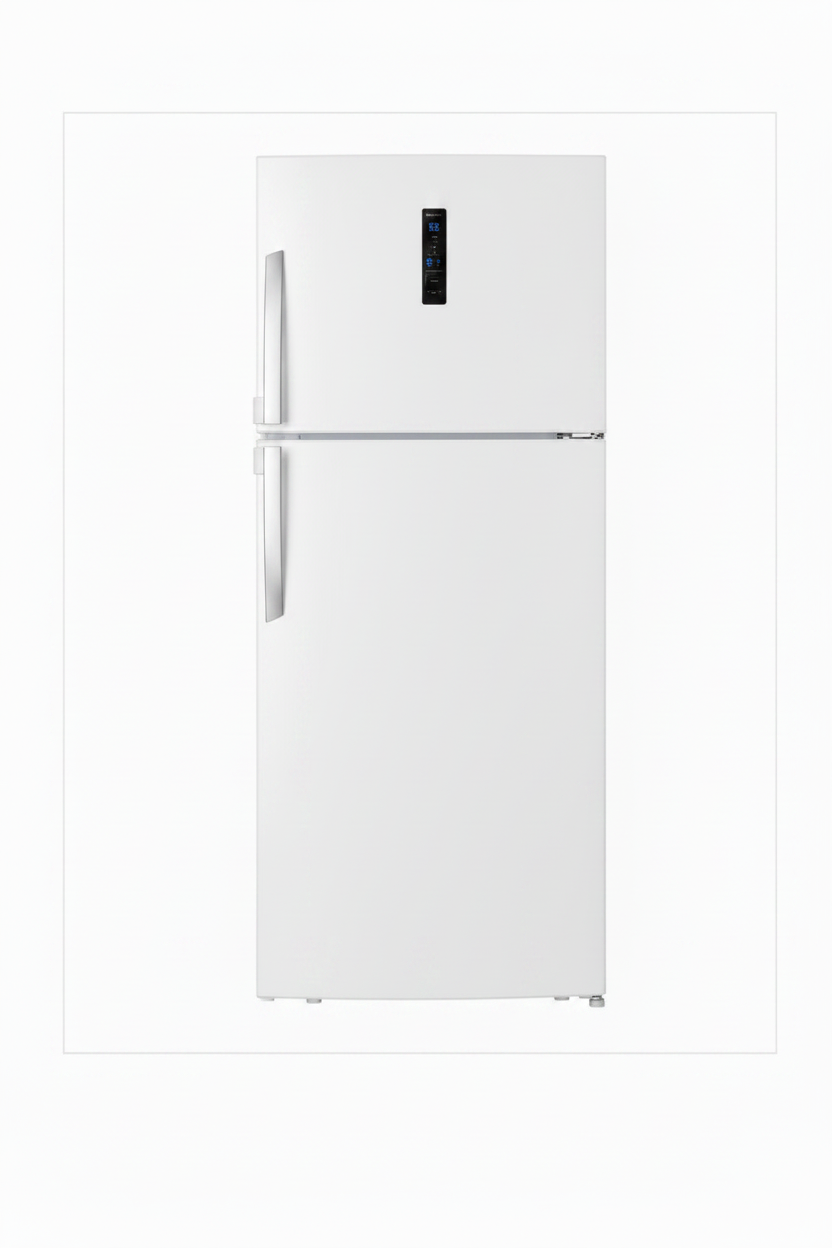 Queen Chef Top Freezer No Frost Refrigerator 486L – White, A++, Inverter, FC2-54W