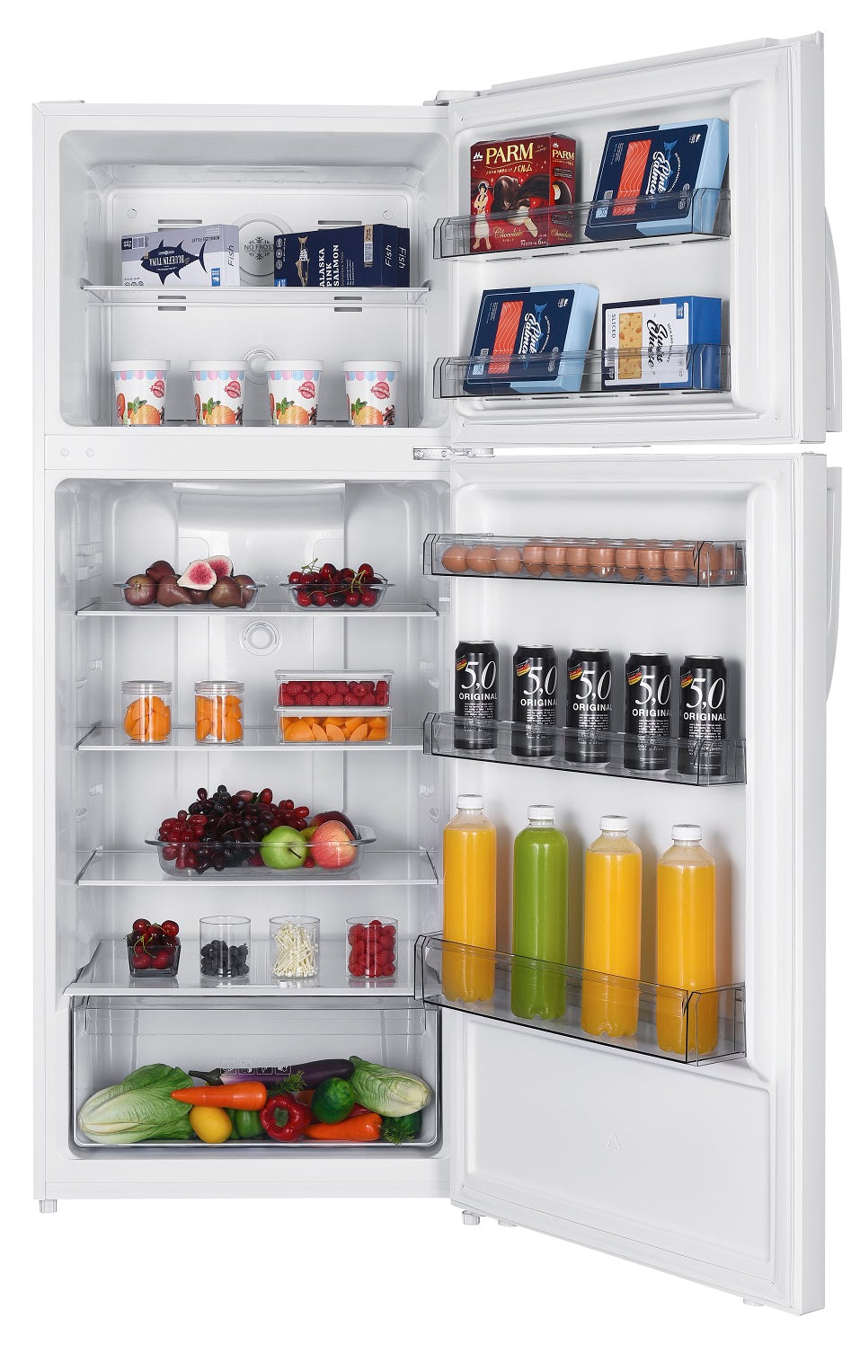 Queen Chef Top Freezer No Frost Refrigerator 486L – White, A++, Inverter, FC2-54W