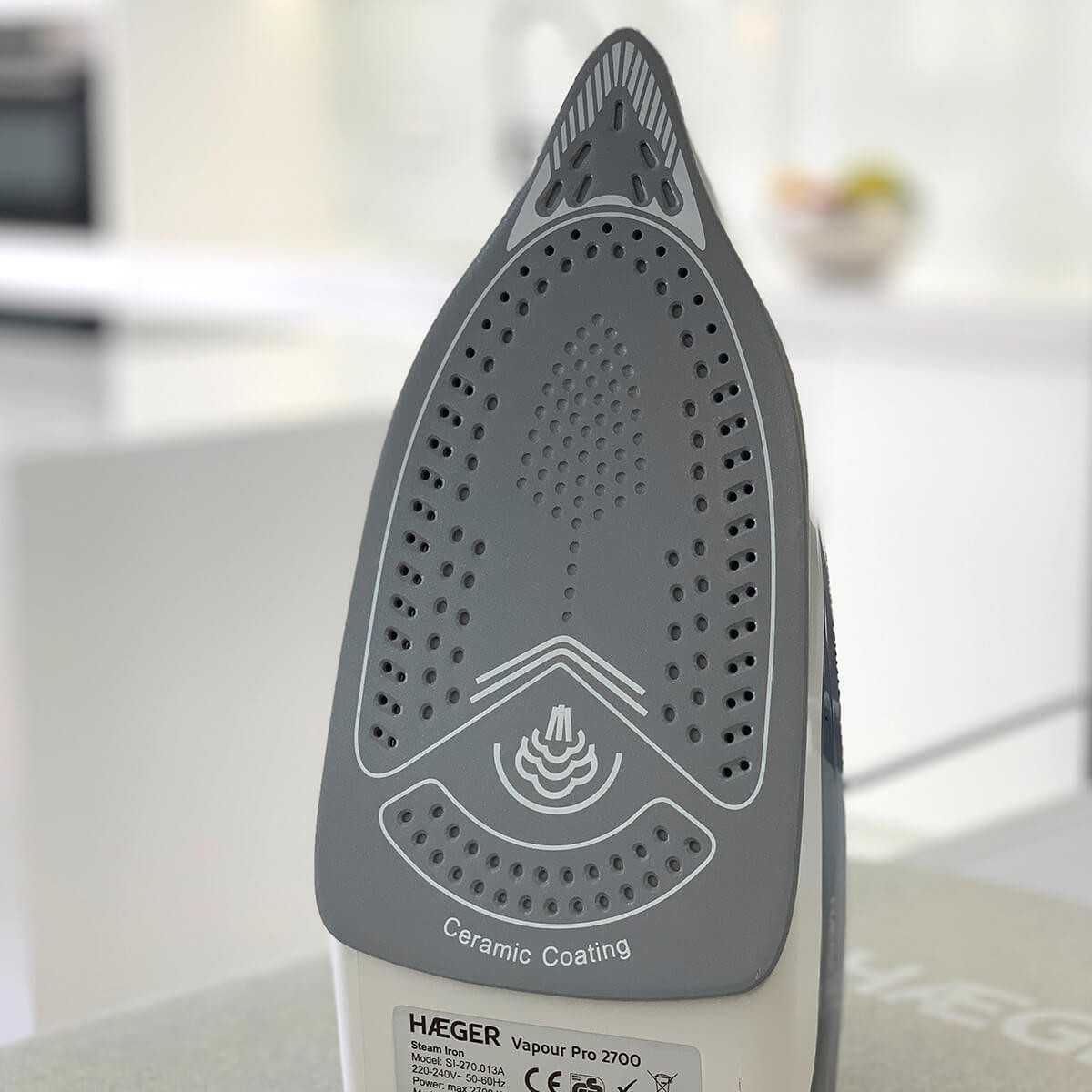 HAEGER Steam Iron Vapor Pro  – 2700W, 400ml Tank, Ceramic Base | SI-270.013A
