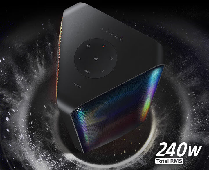Samsung Sound Tower 240W with Karaoke, Party Lighting & DJ Effects, MX-ST50B