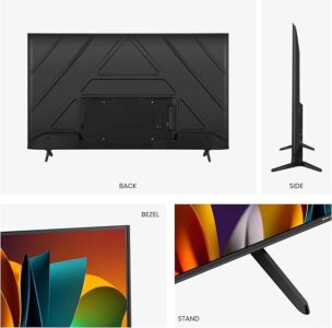 Hisense LED TV 58" 4K UHD Smart VIDAA Frameless | 58A62QS