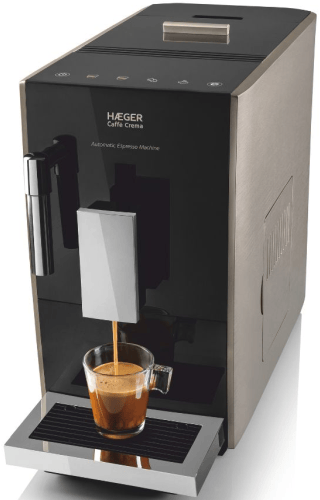 Haeger Coffee Machine Caffè Crema Automatic  – 19 Bar, 1350W, Built-in Grinder, Digital CM-AUT.012A