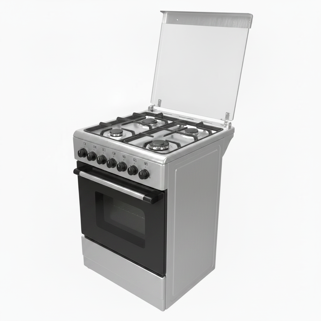 Mirage Freestanding Gas Cooker GE1640 – 4 Burners Sabaf | 60x60cm | Stainless Steel