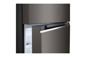 ثلاجة إل جي بفريزر علوي، سعة 315 لترًا، بتقنية العاكس، موديل GN-B312PXGB، لون أسود فولاذي 