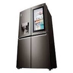 LG Refrigerator 4 Doors, Instaview Knock Knock, 423 Liters, GR-X24FMKBL