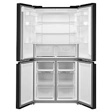 Vox Refrigerator, 4 Doors, 474L - No Frost, Inverter, Black Glass, 22 Cu. ft, MD6110BGE