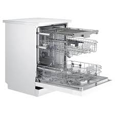 غسالة أطباق سامسونج، سعة 14 مكانًا، موديل DW60M5070FW، لون أبيض