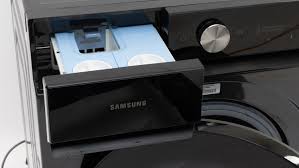 Samsung Washing Machine Bespoke Front-Load 12kg – AI Wash, QuickDrive, Auto Dispense, Steam, SmartThings, Black | WW12BB944DGBSP