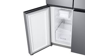 Samsung 4-Door Refrigerator 466L – Twin Cooling Plus, Water Dispenser, Silver, RF48A4010M9/LV