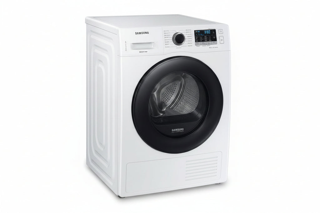 Samsung Dryer Heat Pump Condenser Tumble 9 KG  Series 5 White – A++ Energy, SensorDry, Diamond Drum | DV90TA040AE