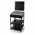 Mirage 4 Burner Gas Cooker with Protective Lid & 2 Shelves | GL-004
