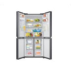 Samsung 4-Door Refrigerator 466L – Twin Cooling Plus, Water Dispenser, Gentle Black Matt, RF48A4010B4/LV