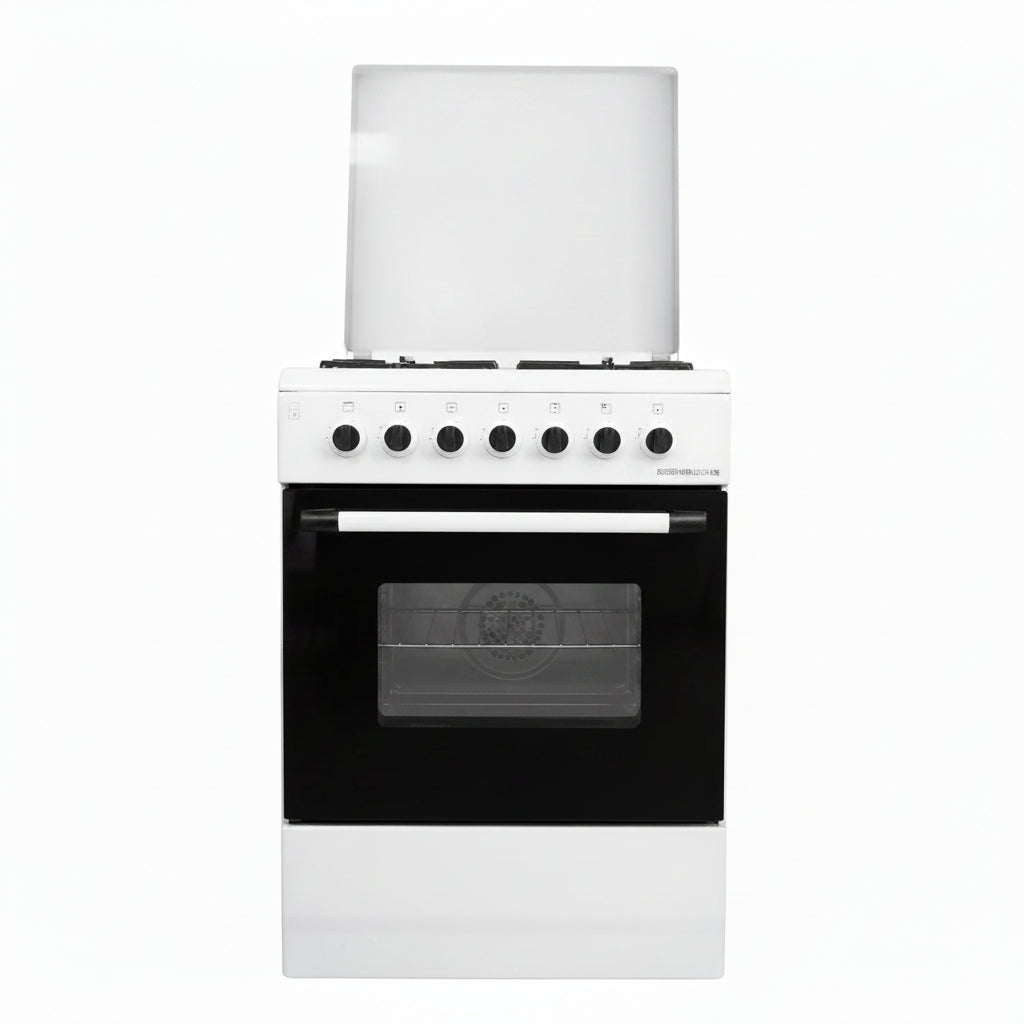 Mirage Freestanding Gas Cooker – 4 Burners Sabaf | 60x60cm | White, GE1640