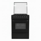 Mirage Freestanding Gas Cooker GE1640 – 4 Burners Sabaf | 60x60cm | Black