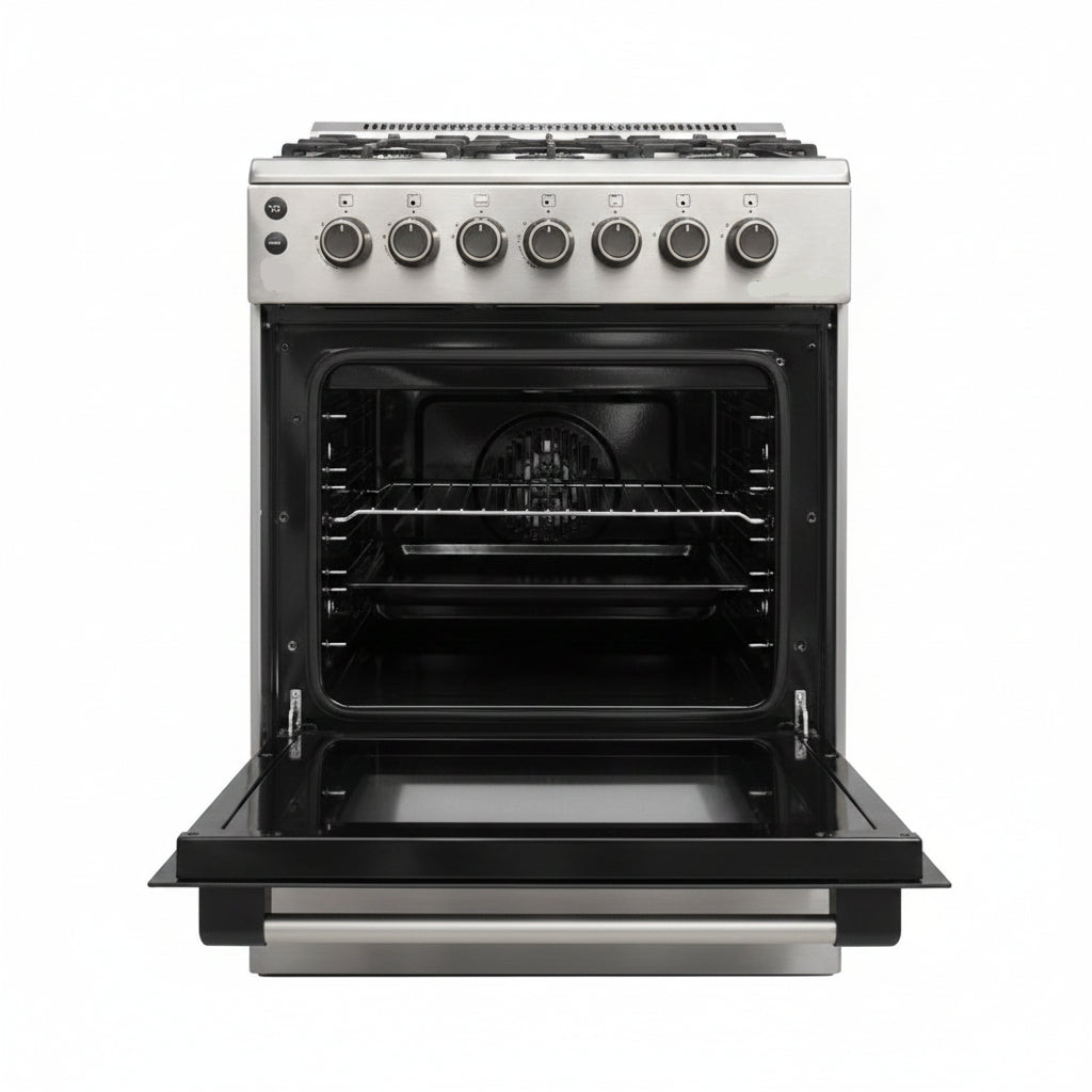 Mirage Freestanding Gas Cooker GE6060 – 4 Burners Sabaf | 60x60cm | Stainless Steel