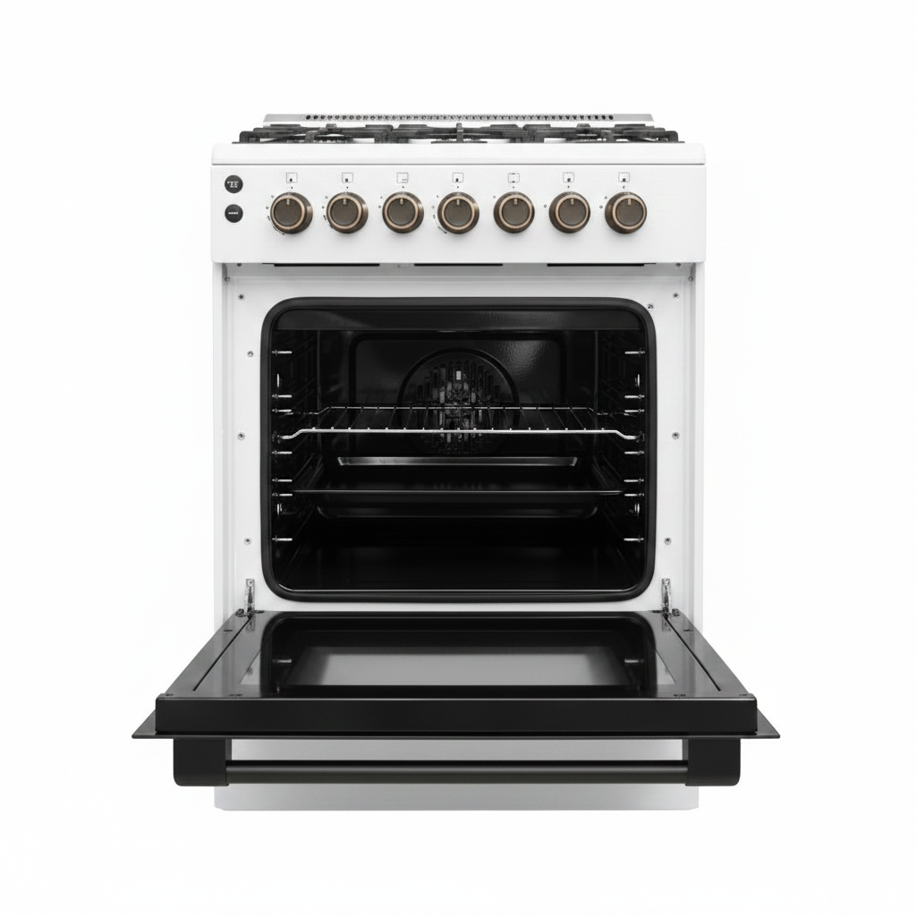 Mirage Freestanding Gas Cooker GE6060 – 4 Burners Sabaf | 60x60cm | White