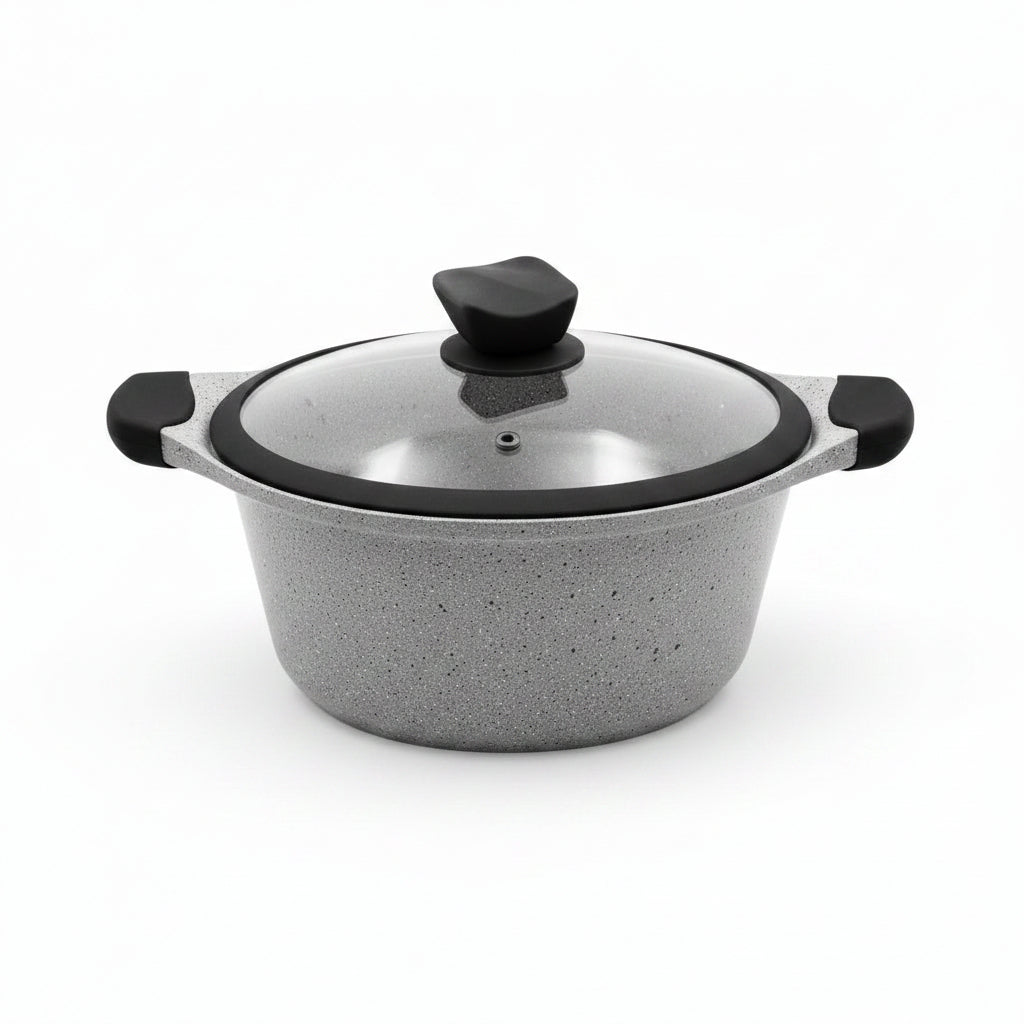 Mirage Grey Granite Coated Casserole Pot 20 cm x 10 cm | C20