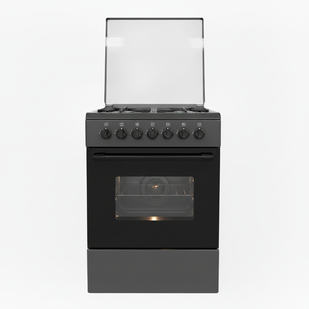 Mirage Freestanding Gas Cooker GE1640 – 4 Burners Sabaf | 60x60cm | Grey