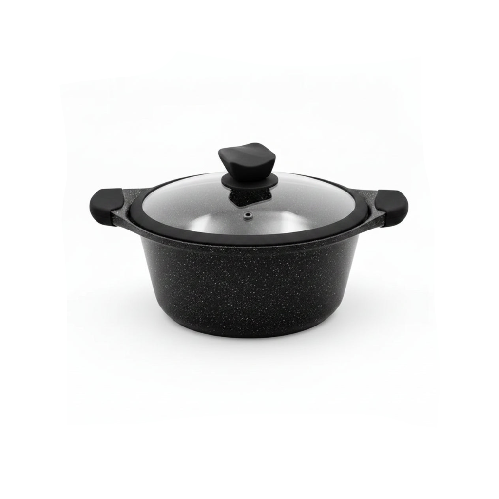 Mirage Black Granite Coated Cookware Set 6 Pcs | SET 1836