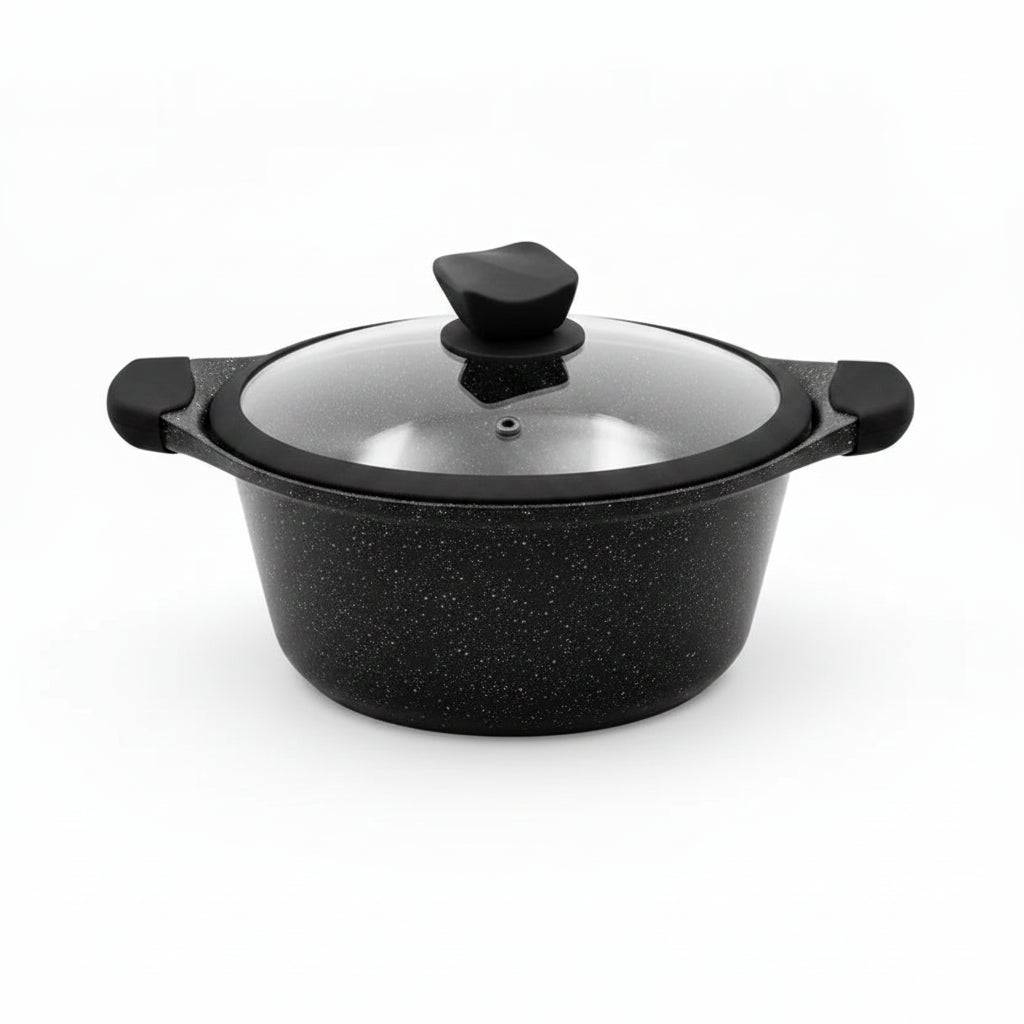 Mirage Black Granite Coated Cookware Set 6 Pcs | SET 1836