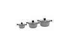 Mirage Grey Granite Coated Casserole Set 3 Pcs | M-C2028