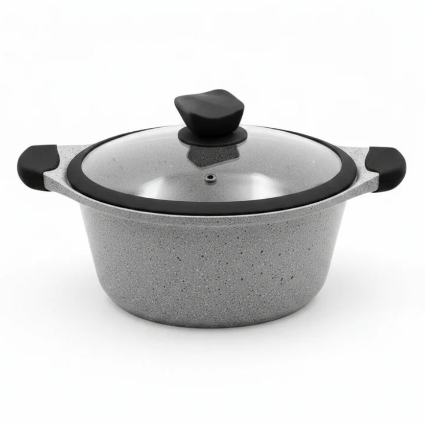 Mirage Grey Granite Coated Cookware Set 6 Pcs | SET 1836