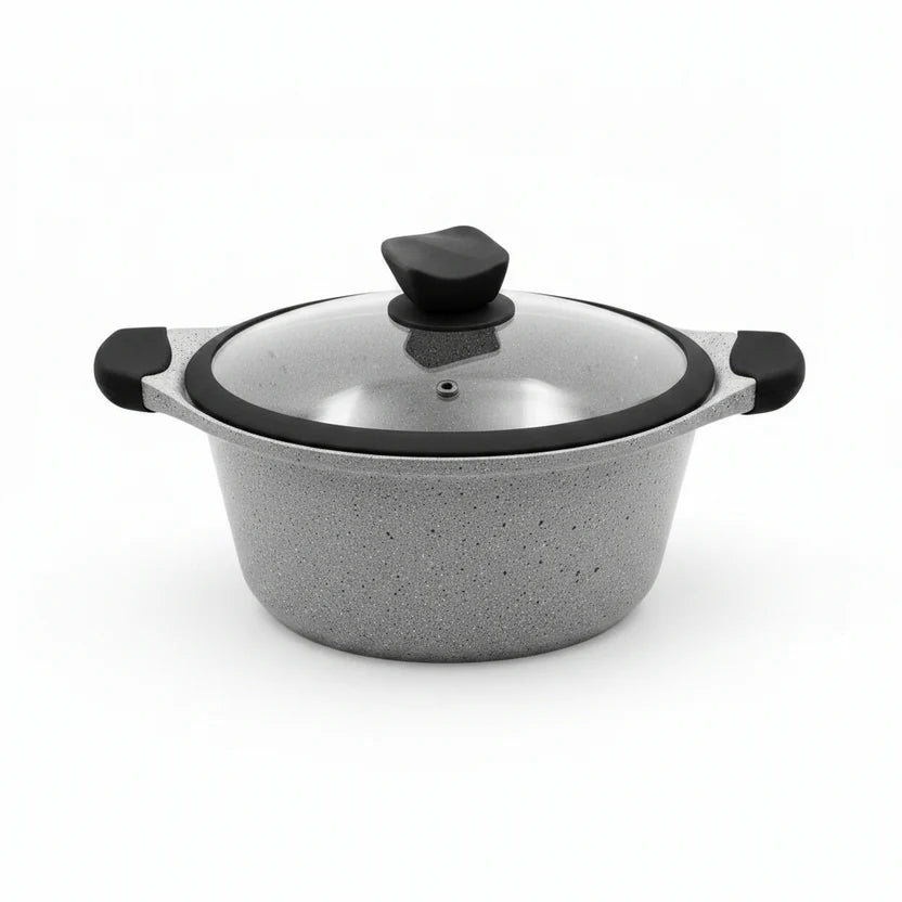 Mirage Grey Granite Coated Cookware Set 6 Pcs | SET 1836